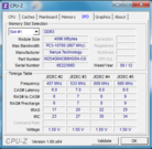 Systeminfo CPUZ RAM SPD