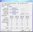 Systeminfo CPUZ RAM SPD