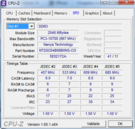 Systeminfo CPUZ RAM SPD