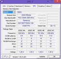 Systeminfo CPUZ RAM SPD