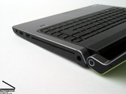Insgesamt hat das Notebook abgesehen von der interessanten Linienführung auch hinsichtlich Gehäusestabilität einiges zu bieten.