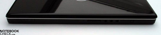 Vorderseite: Cardreader, Audio Ports, CIR