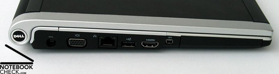 Dell XPS M1330 Anschlüsse
