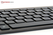 ...oder über die beiliegende Tastatur erfolgen.