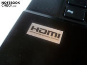 Der HDMI-Ausgang übertragt Bild und Ton in hoher Qualität.