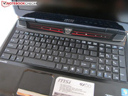 Bei der Tastatur wagt MSI diverse Experimente.