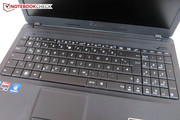 Von der klapprigen Tastatur waren wir nicht begeistert.