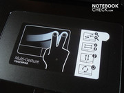 Das Touchpad unterstützt diverse Gesten