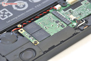 Die Samsung SSD lässt sich leicht ausbauen.