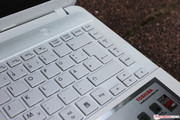 ...die Tastatur nicht ganz, was unter anderem an der...
