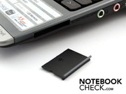 Die Anschlüsse sind Netbook-Standard. Hier der CardReader (rechts).