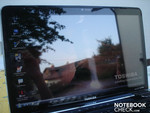 Außeneinsatz des Toshiba A500-15H (maximale Helligkeit)