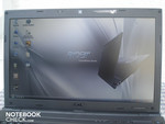Außeneinsatz des Acer TravelMate 8571 (maximale Helligkeit)