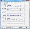 Systeminfo CPUZ Cache