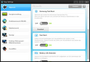 Darunter finden sich auch die Samsung Easy Settings...
