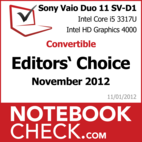 Award Sony Vaio Duo 11 SV-D1121X9EB