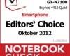 Im Test bei NBC: Best of Oktober 2012 – Smartphones und Tablets