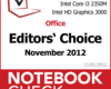 Im Test bei NBC: Best of November 2012 - Notebooks Im Test bei NBC: Best of November 2012 - Notebooks