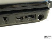 eSATA und USB erfreulicherweise im hinteren Bereich