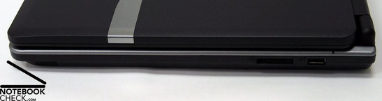 Rechte Seite: CardReader, USB 2.0