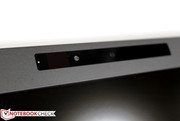 Neben der Webcam befindet sich der Sensor für die Shutter-Brille.