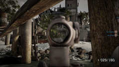 Im Zoom-Modus wird die Waffe unscharf.