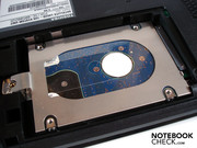 Die 320 GByte große HDD läuft mit 5400 U/Min.