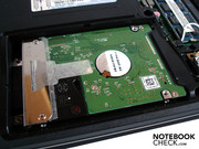 Die Festplatte verfügt über ein üppiges Fassungsvermögen von 750 GByte.