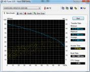 HD Tune 62.7 MByte/s Lesen seq.