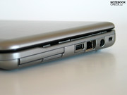 Mit dabei sind etwa 2 USB-Ports, VGA-Out, Audio Ports und als besonderes Feature ein ExpressCard Slot.