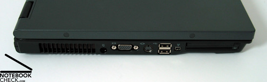 HP Compaq nw9440 Anschlüsse