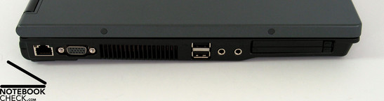 HP Compaq nx6325 Anschlüsse