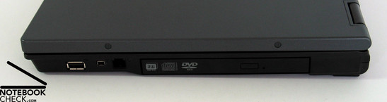 HP Compaq nx6325 Anschlüsse