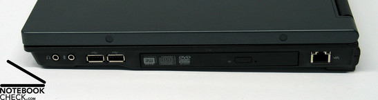 HP Compaq nx9420 Anschlüsse