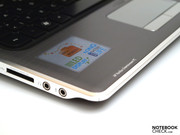 An für Entertainment-Notebooks wichtigen Notebooks hat HP gedacht: Audio-Schnittstellen und Kartenleser...
