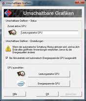 Umschalten der GPU