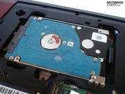 Die 500 GByte große HDD läuft mit flotten 7200 U/Min.