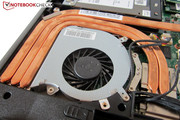 Drei Heatpipes und ein Lüfter sind für die Kühlung zuständig.