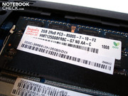 Der Arbeitsspeicher taktet mit 1066 MHz.