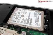Eine 750 GByte große HDD dient als Datenlager.