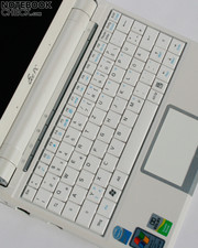 Das Touchpad akzeptiert, wie beim Eee PC 900, Multitouch Eingaben.