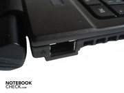 RJ-45 Gigabit-Lan auf der linken Seite