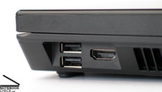 Überraschend fällt dennoch der Umfang der gebotenen Ports aus, zu denen auch ein digitaler HDMI Bild- und Videoausgang zählt.