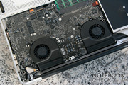 Die beiden Lüfter drehen unter MacOS X sehr leise. Unter Vista wird das MacBook Pro schneller laut.