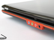 Zu den bekannten Standardports kommen im neuen M570TU Barebone noch ein HDMI und ein eSATA Anschluss hinzu.