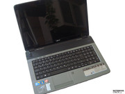 Das 17,3 Zoll Display...