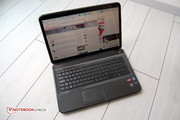 Optisch ist das HP Pavilion g7-2051sg ansprechend. Offen ...