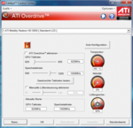 ATI Overdrive gibt Zugriff auf Taktraten und Lüftergeschwindigkeit