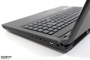 Mit einem Kensington-Lock lässt sich das Notebook bei Bedarf sichern.