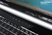 ...aber auch berührungsempfindliche Regler für WLAN, Touchpad und Lautstärke.